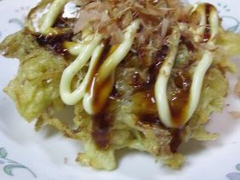 残った千切りキャベツで☆簡単お好み焼き風味♪